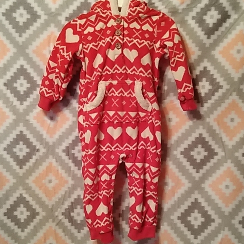 Carter's one piece zip up and snaps